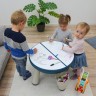 LittleTom Spieltisch rund inkl 1 Stuhl Blau Игровой стол круглый