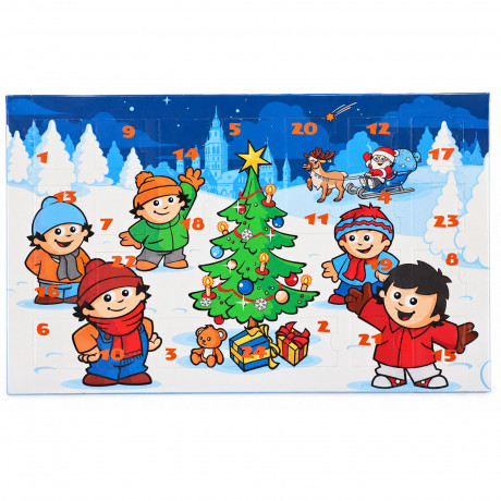 Wagner Mainzelmännchen Adventskalender 2026, Адвент-календарь 2026 Wagner Mainzelmännchen с мини-трюфелями, 24 окошка, 130 г