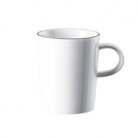 Arzberg Arzberg Porzellan Cucina Colori Black Becher mit Henkel 0,28 L Arzberg Porzellan Cucina Colori Кружка черная с ручкой 0,28 л