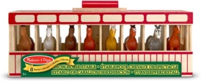 Melissa Doug Turnierpferdestall aus Holz Деревянные турнирные конюшни