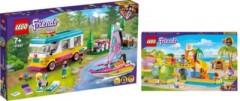LEGO 2er Set: Friends 41681 Wohnmobil- und Segelbootausflug + Wassererlebnispark Набор из 2 предметов: Friends 41681 Поездка на автодоме и парусной лодке + Парк водных приключений