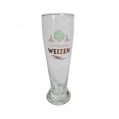 Немецкий бокал винтажный Eichbaum Ureich Pils. с зеленым логотипом, стекло, 0.3 л, 20.5 см, Германия, 1970-80гг.