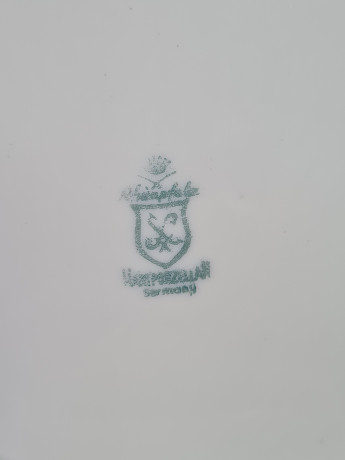 Чайное трио винтажное Rheinpfalz Hartporzellan с растительным декором, фарфор, Германия, 1970-80гг.