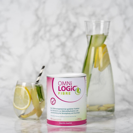 OMNi LOGiC Fibre 250g Натуральная клетчатка для нормализации пищеварения, для всей семьи, без глютена и лактозы, 250г
