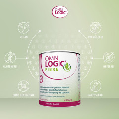 OMNi LOGiC Fibre 250g Натуральная клетчатка для нормализации пищеварения, для всей семьи, без глютена и лактозы, 250г