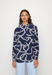 Tommy Hilfiger ROPE FLEUR Button-down blouse coastal/carbon navy ROPE FLEUR Блуза на пуговицах прибрежный / углеродный флот