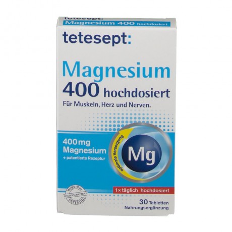 tetesept (тетесепт) Magnesium 400 hochdosiert 30 шт