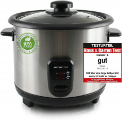 Emerio Emerio Reiskocher RCE-110118, 500 W, Edelstahl Gehause mit Anzeigelampen und Anti-Rutsch-Fussen  Рисоварка Emerio RCE-110118, 500 Вт, корпус из нержавеющей стали со световыми индикаторами и нескользящими ножками