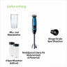 Braun Braun Stabmixer MQ 5252 BKBL MultiQuick 5 Vario, 1000 W, mit Smoothie2Go Funktion und EasyClick System, Schwarz/Blau  Погружной блендер Braun MQ 5252 BKBL MultiQuick 5 Vario, 1000 Вт, с функцией Smoothie2Go и системой EasyClick, черный/синий