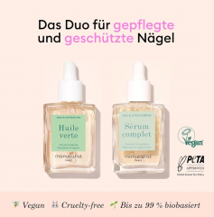 Manucurist SET Huile verte + Serum komplet, Набор средств для маникюра  2 средства: масло для кутикулы 15 мл и сыворотка для ногтей 15 мл, питание и восстановление ногтей