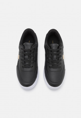 Tommy Hilfiger PREP COURT  Trainers black/gold ПОДГОТОВИТЕЛЬНАЯ СУДА Тренеры черное золото