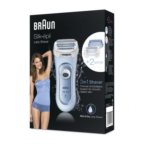 Braun Elektrische Rasierer fur Frauen quot;Silk-epil Lady Shaver LS 5160quot; in Blau Электробритвы женские "Silk-epil Lady Shaver LS 5160" в синем