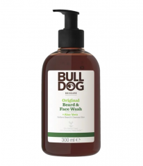 BULLDOG Bart- & Gesichtswaschgel 300ml, Гель для умывания бороды и лица, 300 мл