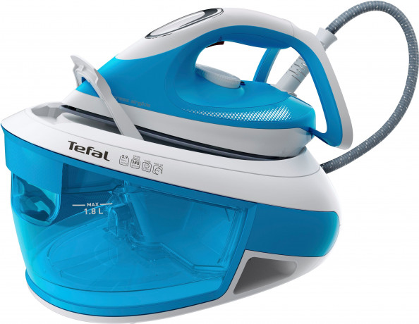 Tefal Tefal Dampfbugelstation Tefal SV8002 Express Airglide, 1800 ml Wassertank, hohe Gleitfahigkeit, CalcClear, Verriegelungssystem, Energiesparmodus Паровая гладильная станция Tefal Tefal SV8002 Express Airglide, резервуар для воды 1800 мл, высокое ско