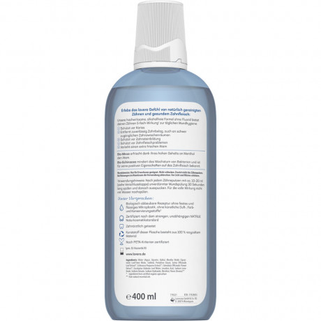 LAVERA MUNDSPULUNG COMPLETE CARE FLUORIDFREI Bio-Minze & Bio-Echinacea, 400 ml, Лавера Ополаскиватель для полости рта без фтора, био-мята и био-эхинацея, 400 мл