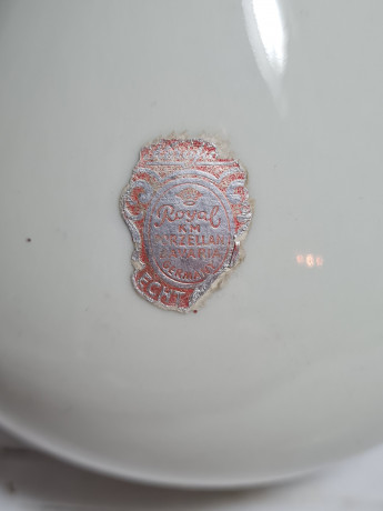 Ваза винтажная Royal KM Bavaria, ручная работа, фарфор, 15 x 11 см, Германия, 1960-70гг.