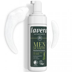 LAVERA Men sensitiv Rasierschaum, 150 ml, Лавера Пена для бритья для чувствительной мужской кожи, био-алоэ вера, 150 мл