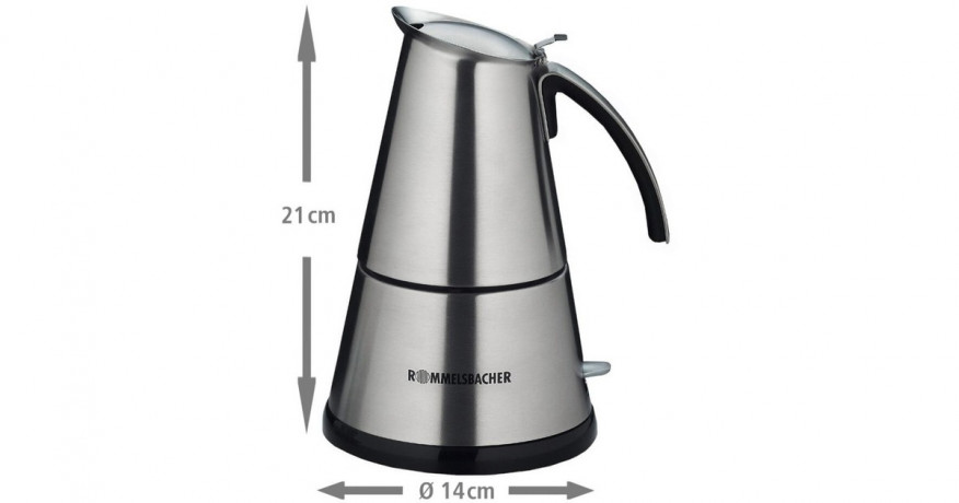 Rommelsbacher Rommelsbacher EKO 366/E Elpresso deLuxe, Espressomaschine edelstahl  edelstahl Rommelsbacher EKO 366/E Elpresso deLuxe, эспрессо-машина из нержавеющей стали