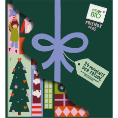 enerBiO &amp; friends Adventskalender 2026, 24 Bio-Snacks, 742,5 g, enerBiO &amp; friends Органический адвент-календарь 2026 со снеками, шоколадом, выпечкой и смесями, 24 сюрприза, 742,5 г