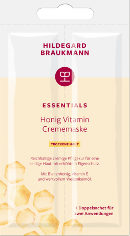 Hildegard Braukmann ESSENTIALS Honig Vitamin Crememaske, 14 ml, Hildegard Braukmann маска для лица с витаминным комплексом и мёдом, для обезвоженной кожи, 14 мл