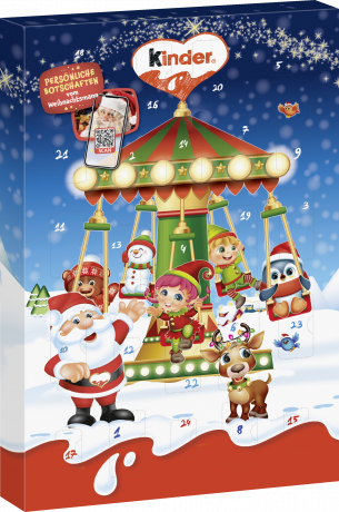 Ferrero Kinder Mix Adventskalender 2026 151 g, Ferrero Kinder Mix Адвент-календарь 2026, 151 г, 24 сладости