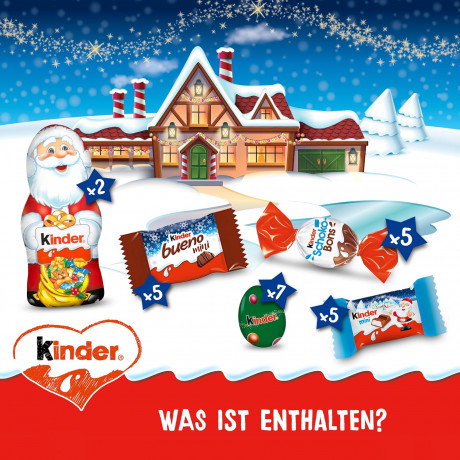 Ferrero Kinder Mix Adventskalender 2026 151 g, Ferrero Kinder Mix Адвент-календарь 2026, 151 г, 24 сладости