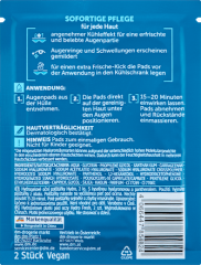 Balea MEN Augenpads Hydrogel (1 Paar), 2 St, Охлаждающие гидрогелевые патчи для свежего вида области глаз, 1 пара, 2 шт.