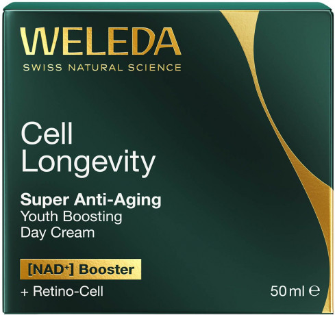 WELEDA Cell Longevity Super Anti-Aging Youth Boosting Day Cream, 50 ml, Дневной антивозрастной крем для лица Youth Boosting с NAD+ Booster и Retino-Cell, 50 мл