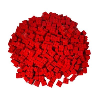 LEGO LEGO 2x2 Steine Rot  - 50x - Red bricks 3003 LEGO 2x2 Bricks Red - 50x - Красные кирпичи 3003