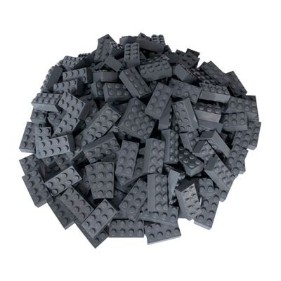 LEGO LEGO 2x4 Steine Dunkelgrau - 25 Stuck - Dark bluish grey bricks 3001 LEGO 2x4 Bricks Dark Grey - 25 штук - Темно-голубовато-серые кирпичи 3001
