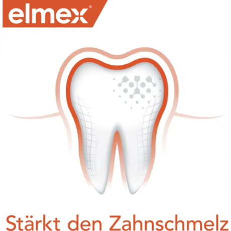 elmex Kariesschutz Zahnpasta Doppelpack, Зубная паста Kariesschutz для защиты от кариеса и реминерализации эмали, 2 × 75 мл