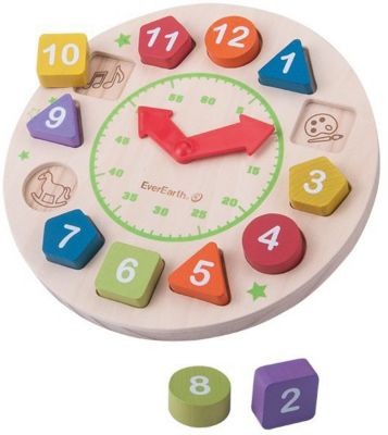 EverEarth Holzuhr деревянные часы