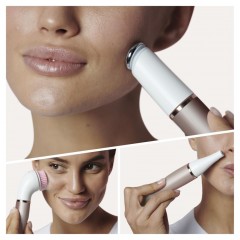 Braun FaceSpa Pro SE921 All-in-One Beauty-Gerat, Weiss/Bronze  Косметическое устройство FaceSpa Pro SE921 «все в одном», белый/бронзовый