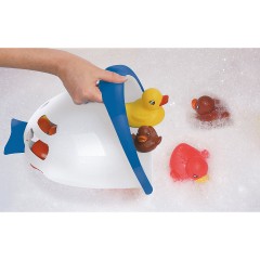 Funny Bubble Fish Badewannenspielzeugbox weiss\/blau Коробка для игрушек Bubble Fish белый/синий