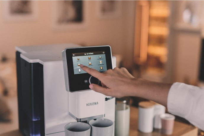 Nivona Nivona Kaffeevollautomat CafeRomatica NICR 965 Kaffeevollautomat Touch-Display Kegelmahlwerk 2,2 L  Полностью автоматическая кофемашина Nivona CafeRomatica NICR 965, полностью автоматическая кофемашина с сенсорным дисплеем, коническая кофемолка, 2,