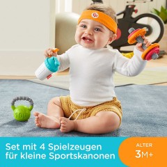 Mattel Fisher-Price Sportspass Rassel- und Beissringset Набор погремушек и прорезывателей Fisher-Price Sports Fun