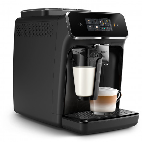 Philips Philips Kaffeevollautomat EP2331/10 2300 Series, 4 Kaffeespezialitaten, mit LatteGo-Milchsystem, Klavierlack-Schwarz Полностью автоматическая кофемашина Philips EP2331/10 серии 2300, 4 сорта кофе, с молочной системой LatteGo, черный рояль