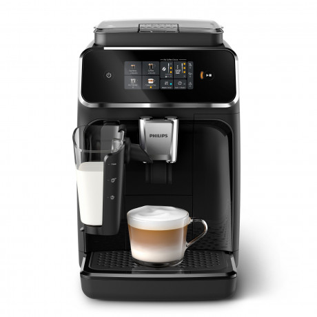 Philips Philips Kaffeevollautomat EP2331/10 2300 Series, 4 Kaffeespezialitaten, mit LatteGo-Milchsystem, Klavierlack-Schwarz Полностью автоматическая кофемашина Philips EP2331/10 серии 2300, 4 сорта кофе, с молочной системой LatteGo, черный рояль