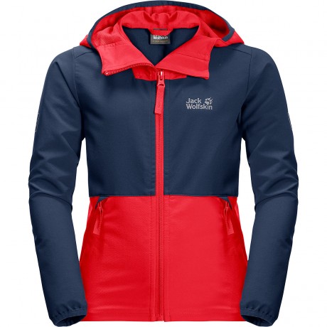 Jack Wolfskin Kinder Softshelljacke TURBULENCE (recycelt) Детская куртка софтшелл TURBULENCE (переработанная)