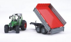 Bruder BRUDER 02104 Fendt 209 S mit Bordwandanhanger BRUDER 02104 Fendt 209 S с боковым прицепом