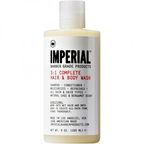 Imperial Korperpflege 3:1 Complete Hair & Body Wash Шампунь для волос и тела, для мужчин, 265 мл