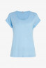 Tommy Hilfiger SCOOP NECK ROLLED SLEEVE Basic T-shirt vessel blue РУКАВ С ВЫСОКИМ ВЫРЕЗОМ Базовая футболка сосуд синий