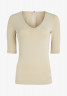 Tommy Hilfiger MODERN CO EA V-NK SLV Basic T-shirt light sandalwood MODERN CO EA V-NK SLV Базовая футболка светлое сандаловое дерево