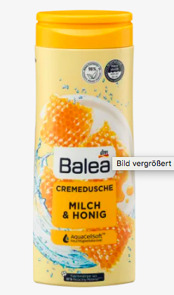 Balea Cremedusche Milch & Honig Балеа Крем для ванны и душа, Молоко и Мед, 300 мл