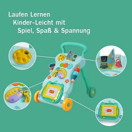 Coemo Spiel- und Lauflernwagen Nancy interaktives Spielbrett Motorikspielzeug Играть и ходунки Нэнси интерактивная настольная игра моторика игрушка