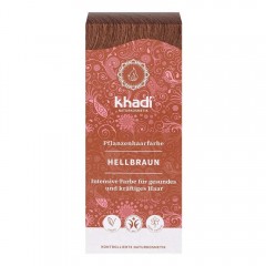 Khadi Naturkosmetik Pflanzenhaarfarben Hellbraun 100g  Травяная краска для волос светло-русый 100г