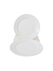 Тарелки винтажные Cluj-Napoca, белый фарфор, 2 шт., 19 см, Румыния, 1960-70гг.