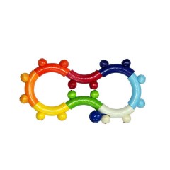 HESS Babyspielzeug Rassel blaue ?8? Schelle детская игрушка погремушка синяя ?8? зажим