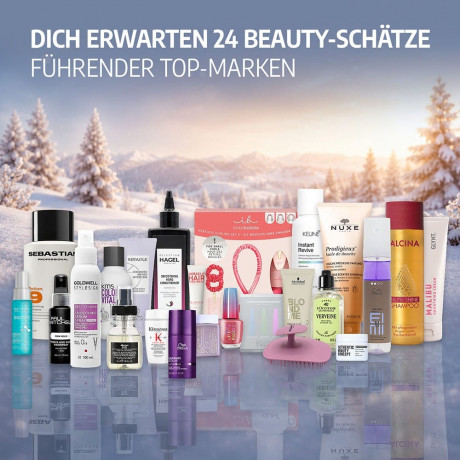 HAGEL Adventskalender 2026, 24 Tuerchen mit 26 Produkten und Accessoires, HAGEL Адвент-календарь 2026, 24 окошка с 26 косметическими продуктами и аксессуарами
