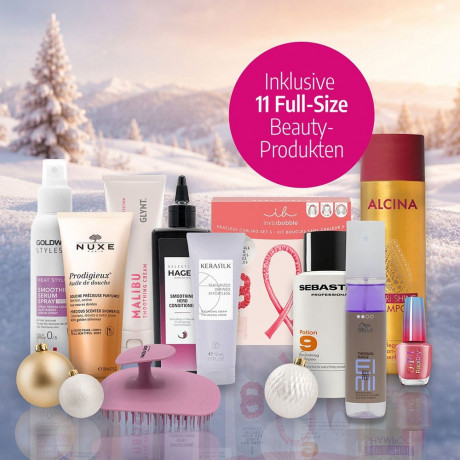 HAGEL Adventskalender 2026, 24 Tuerchen mit 26 Produkten und Accessoires, HAGEL Адвент-календарь 2026, 24 окошка с 26 косметическими продуктами и аксессуарами